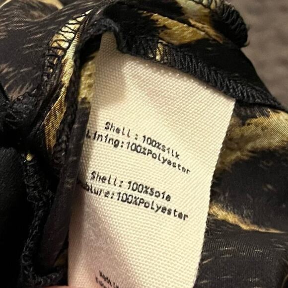 L’agence Jaelyn Silk Romper In Siena Safari NWT - Picture 6 of 7